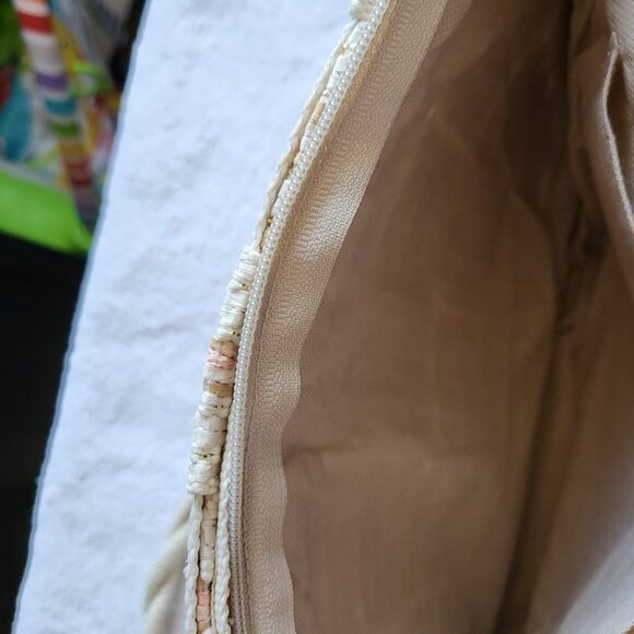 Vintage ITALIAN BAG Woven Straw Tote Made In Italy Purse Handbag GUC SEE PICS - Picture 7 of 10